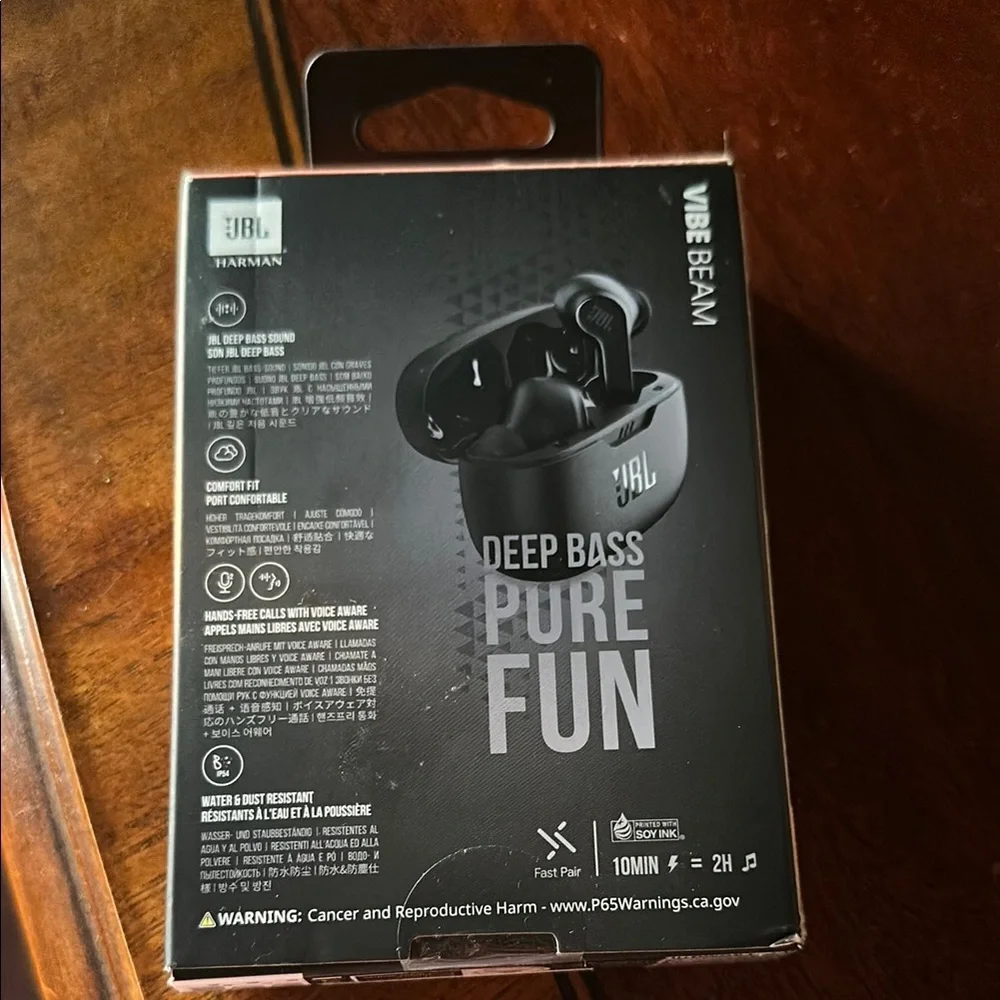 JBL Black Wireless Headsets with Charging Case